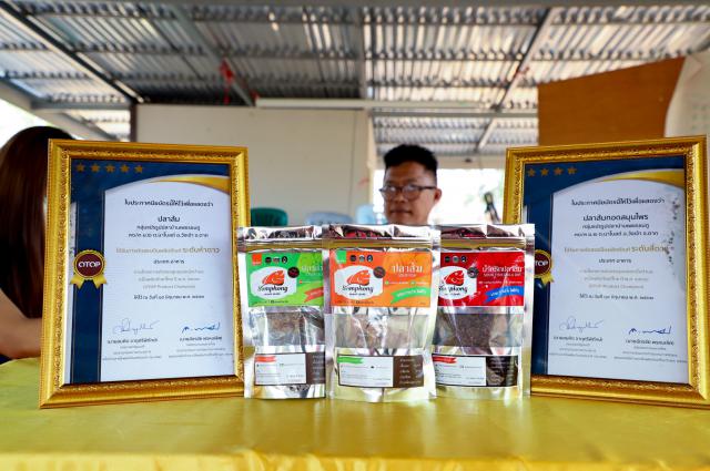 4. กลุ่มแปรรูปปลาบ้านเพชรชมภู (สมพงค์ ปลาส้ม) หมู่ที่ 2  ต.นาโบสถ์ อ.วังเจ้า จ.ตาก