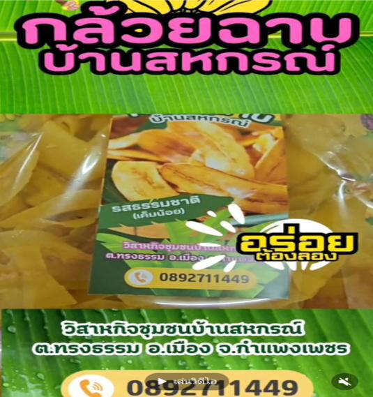 3. ผลิตภัณฑ์จากกล้วย/กล้วยฉาบ