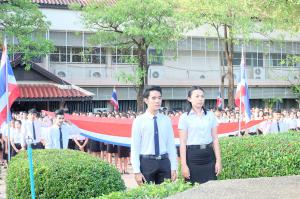 10. กิจกรรมเชิญธงชาติเนื่องในวันพระราชทานธงชาติไทยและครบรอบ 100 ปี ธงชาติไทย วันที่ 28 กันยายน 2560  ณ บริเวณเสาธงหน้าอาคาร 1 (อาคารสำนักบริการวิชาการและจัดหารายได้) 
