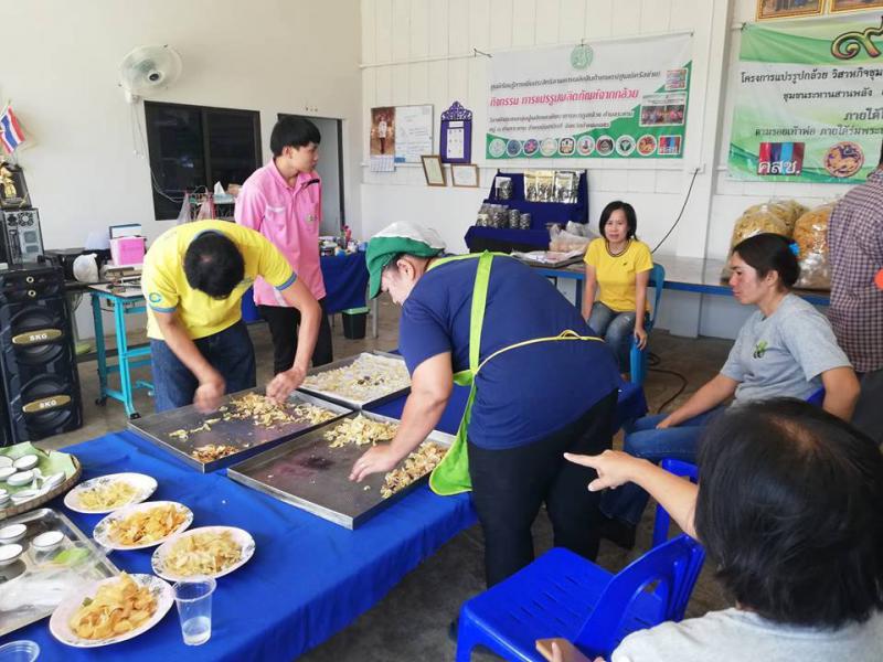 4. อบรมเชิงปฏิบัติการการใช้เครื่องอบแห้งและเครื่องปิดผนึกสุญญากาศ วันที่ 16 มกราคม 2562 ณ อาคารผลิตกล้วยกลุ่มวิสาหกิจชุมชนผู้ผลิตและพัฒนาการแปรรูปกล้วย อำเภอบึงสามัคคี จังหวัดกำแพงเพชร