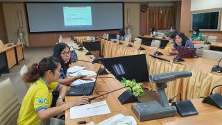 7. ประชุมผู้รับผิดชอบโครงการพัฒนาผลิตภัณฑ์ชุมชนท้องถิ่น (ยกระดับสินค้าชุมชน OTOP) วันที่ 22 กรกฎาคม 2563 ณ ห้องประชุมรวงผึ้ง อาคารเรียนรวมและอำนวยการ