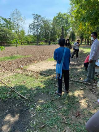 4. ลงพื้นที่ตำบลนิคมทุ่งโพธิ์ทะเล จัดกิจกรรมการออกแบบระดมความคิดกิจกรรมในศูนย์เรียนรู้เศรษฐกิจพอเพียง หมู่ที่ 2 ในวันที่ 21 เมษายน 2564 ณ ศาลาอเนกประสงค์ วัดมหาโพธิมงคล ตำบลนิคมทุ่งโพธิ์ทะเล อำเภอเมืองกำแพงเพชร จังหวัดกำแพงเพชร