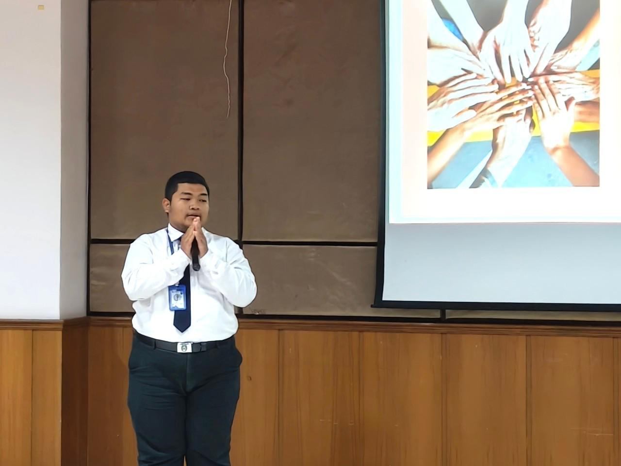 2. กิจกรรมนำเสนอโครงการย่อย (Proposal) ของนักศึกษา ภายใต้โครงการออมสินยุวพัฒน์รักษ์ถิ่น ปี 2568 วันที่ 21 กุมภาพันธ์ 2568 ณ ห้องประชุมทองกวาว ชั้น 2 หอประชุมทีปังกรรัศมีโชติ มหาวิทยาลัยราชภัฏกำแพงเพชร