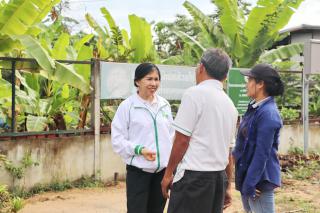 2. ลงพื้นที่ตำบลท่าพุทรา จังหวัดกำแพงเพชร เพื่อสำรวจการปรับปรุงพื้นที่จำหน่ายสินค้าจากกล้วยไข่แปลงใหญ่ และสำรวจพื้นที่เชื่อมโยงกกการท่องเที่ยวกับกล้วยไข่แปลงใหญ่ วันที่ 26 กุมภาพันธ์ 2568 ณ ตำบลท่าพุทรา จังหวัดกำแพงเพชร