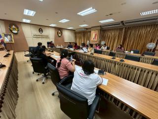 การประชุมวาระพิเศษ โครงการ “นวัตกรรมสิ่งทอจากทรัพยากรธรรมชาติ สร้างมูลค่า เพิ่มรายได้ เพื่อชุมชนยั่งยืน” ชั้น 8 อาคารเรียนรวมและอำนวยการ (อาคาร 14) วันที่ 30 กันยายน 2568