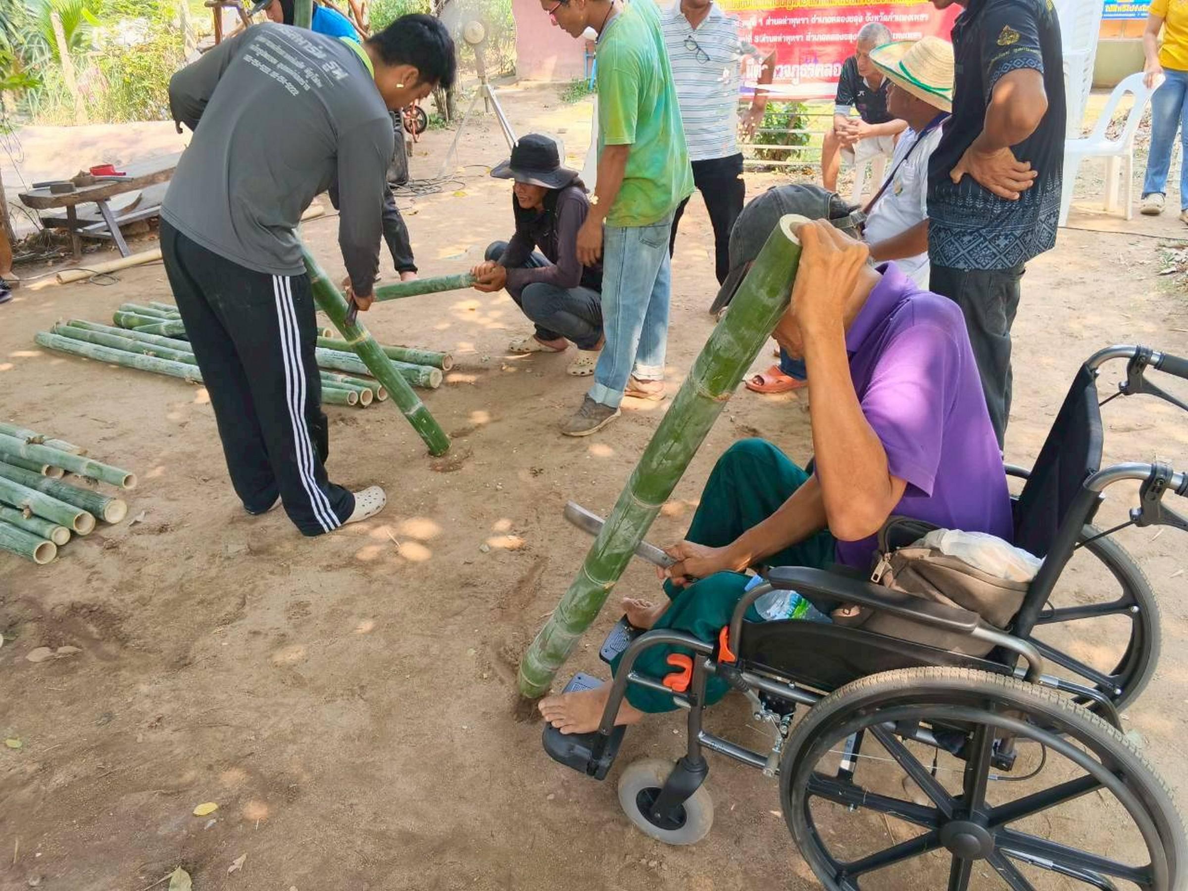 9. อบรมฝึกปฏิบัติการทำแคร่ไม้ไผ่ วันที่ 21 เมษายน 2569