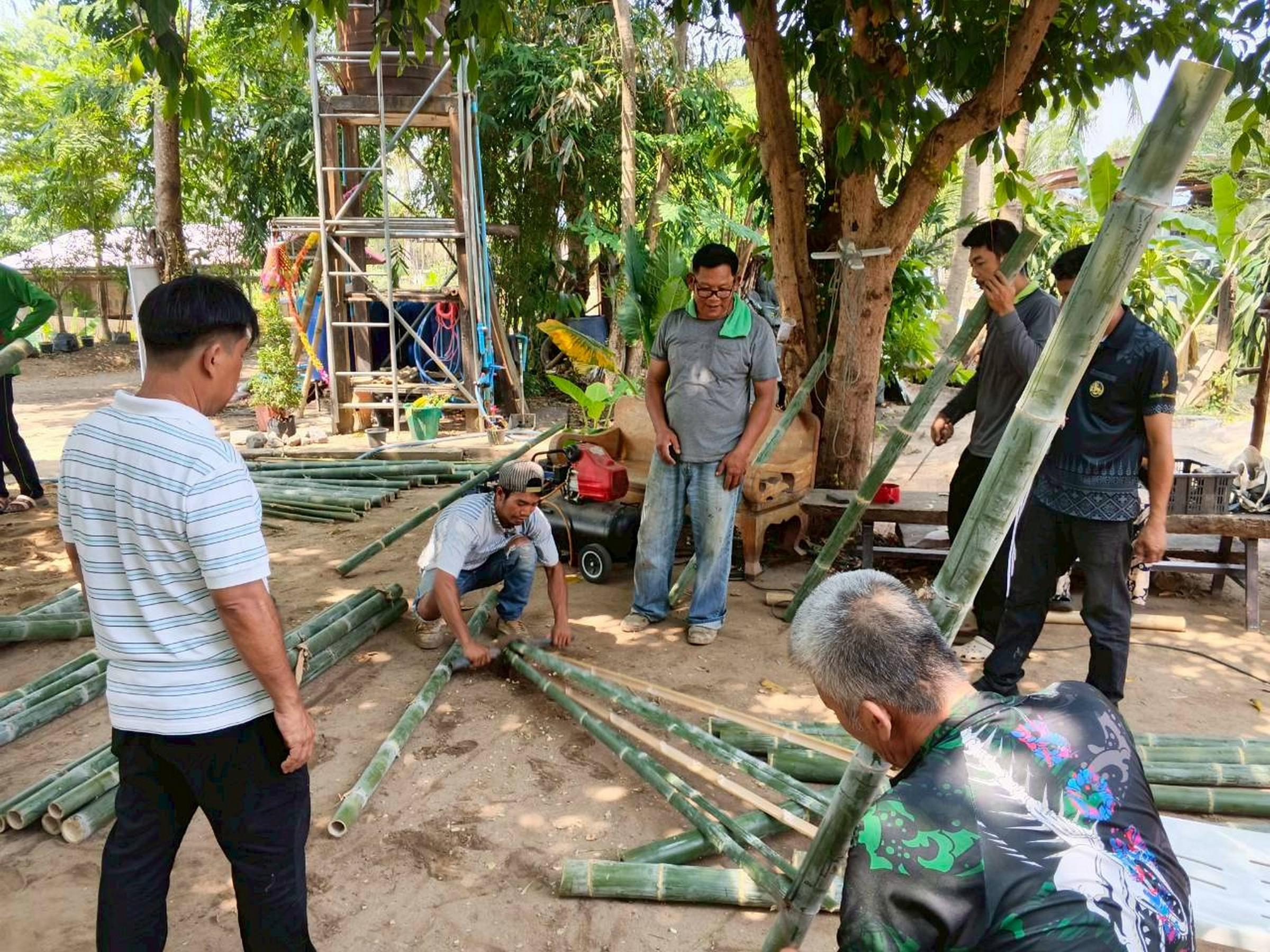 16. อบรมฝึกปฏิบัติการทำแคร่ไม้ไผ่ วันที่ 21 เมษายน 2569