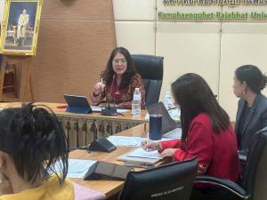 2. ประชุมวาระพิเศษ โครงการ “นวัตกรรมสิ่งทอจากทรัพยากรธรรมชาติ สร้างมูลค่า เพิ่มรายได้ เพื่อชุมชนยั่งยืน” ชั้น 8 อาคารเรียนรวมและอำนวยการ (อาคาร 14) วันที่ 30 กันยายน 2568